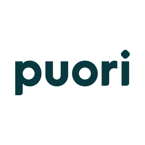 Markenlogo puori in Grau